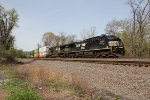 NS 4750 and 9896 take train 258 through Milepost 116 at Cove PA